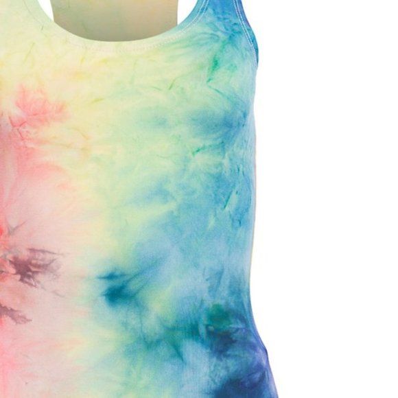 TIE DYE PRINT RACER BACK DRESS - Picture 3 of 3